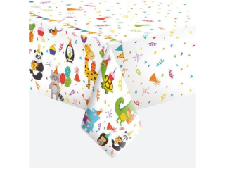 Obrus papierowy POL-MAK 120x180cm - Cute Party Animals [opakowanie=12szt]