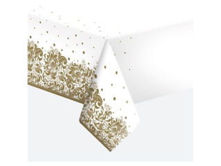 Obrus papierowy POL-MAK 120x180cm - Ornament Gold [opakowanie=12szt]