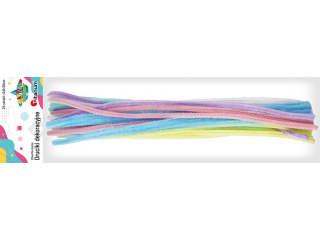 Druciki dekoracyjne 0, 6x30cm 6 kolor�w pastelowych 24szt. (kolory: bia�y, lawendowy, r�owy, b��kitny, mi�towy, ��ty)