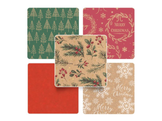Papier do pakowania Christmas Kraft mix [opakowanie=50szt]