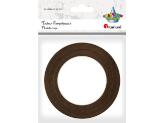 Ta�ma florystyczna br�zowa 12mm 27m