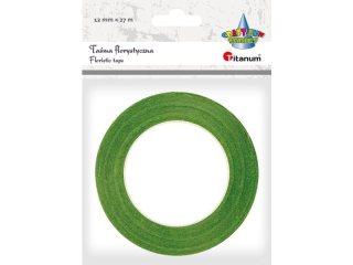 Ta�ma florystyczna jasnozielona 12mm 27m