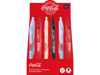 D�ugopis automatyczny z gripem Coca-Cola niebieski 24szt    [opakowanie=24szt]