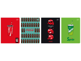 Zeszyt A5 32 kol3= 70g Hybrid COCA COLA [opakowanie=10szt]