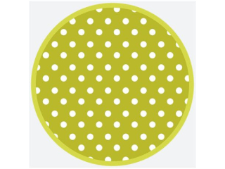 Talerzyki papierowe POL-MAK Maki 18cm 8szt. Green Dots [opakowanie=12szt]