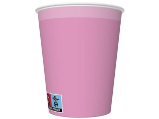 Kubeczki papierowe POL-MAK Maki 8szt. 250ml - Candy Pink [opakowanie=12szt]