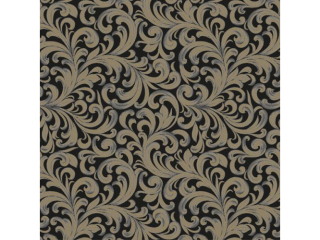 Serwetki POL-MAK Maki coctail 25cm 20szt. - Wallpaper Ornament Black x Gold  CLOG054703 [opakowanie=12szt]