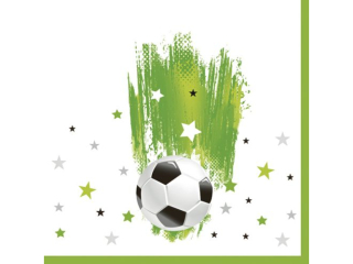 Serwetki POL-MAK Daisy Lunch 33cm 20szt. Football with Stars SDOG037201 [opakowanie=24szt]