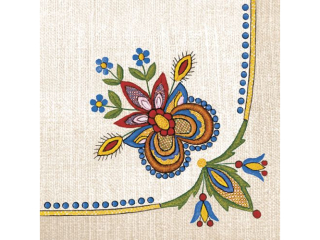 Serwetki POL-MAK Maki Lunch 33cm 20szt. Wdzydzki Embroidery Folk II SLOG057501 [opakowanie=12szt]