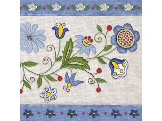 Serwetki POL-MAK Maki Lunch 33cm 20szt. ukowski Embroidery Folk II SLOG058001 [opakowanie=12szt]