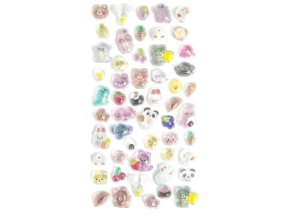 NAKLEJKI CANDY DROPS, 53 SZT. - KALEIDOSCOPIC [opakowanie=6szt]