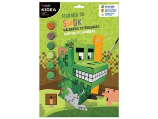FIGURKA 3D MALOWANIE PO NUMERACH GAME SMOK KIDEA