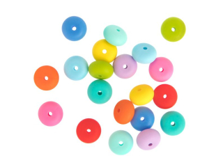 KORALIKI SILIKONOWE, 20 SZT. - VIBRANT RAINBOW [opakowanie=6szt]