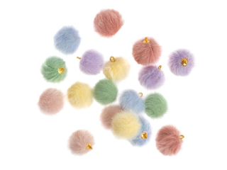 ZAWIESZKI FUTERKOWE, 18 SZT. - CREAM PASTEL [opakowanie=6szt]