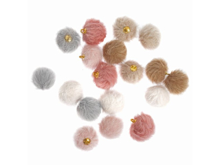 ZAWIESZKI FUTERKOWE, 18 SZT. - SOFT NUDES [opakowanie=6szt]