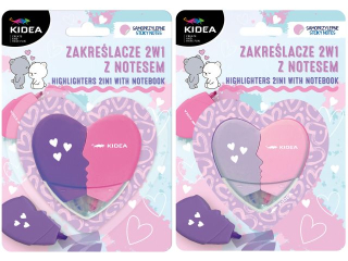 ZAKRE�LACZE SERCE 2W1 Z NOTESEM KIDEA