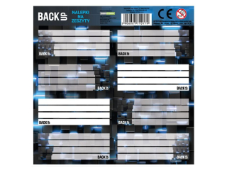 NALEPKI NA ZESZYTY BACKUP 8 A 58 [opakowanie=25szt]