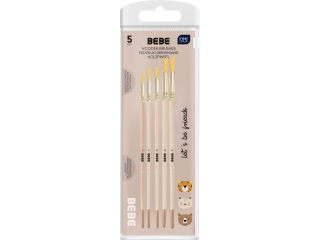 P�dzelki drewniane 5 szt. BEBE Friends