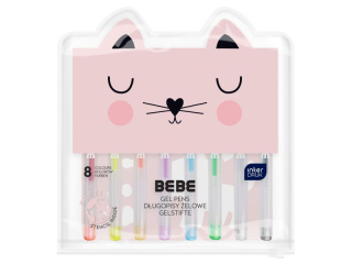 Zestaw d�ugopis�w �el 8kol. z szablonem KOT BEBE Friends