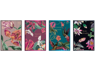 Teczka z gumk� A4+ Metallic Grandiflora [opakowanie=10szt]