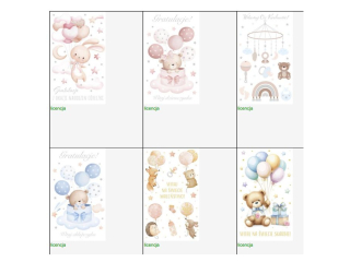 Laurka  LO 115x190 z kopert�  POL MAK Urodziny LOBK_URNAR_773 [opakowanie=25szt]