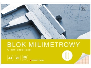 BLOK MILIMETROWY A4 20 80G[10x120