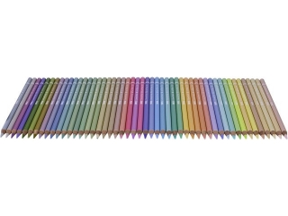 Kredki pastelowe okrągłe ASTRA PASTEL LINE grafit XXL 4 mm - 50 kolorów [opakowanie=6szt]