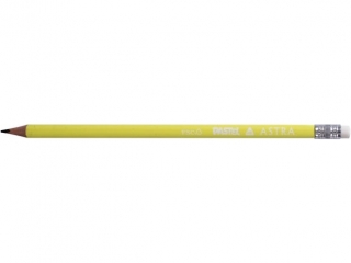 Owki grafitowe trjktne pastelowe HB z miark ASTRA PASTEL LINE + gumka i temperwka - 4+2 szt. blister (4%)