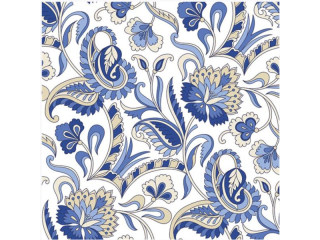 Serwetki POL-MAK Daisy Lunch 33cm 20szt. Blue Paisley Pattern SD_OG_043301 [opakowanie=24szt]