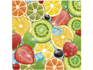 Serwetki POL-MAK Daisy Lunch 33cm 20szt. Fresh Fruit Mix SD_OG_044801 [opakowanie=24szt]