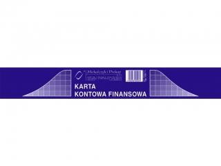 Druk -KF Karta kontowa finansowa A4