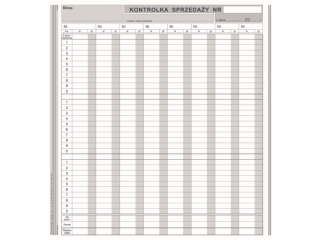 Druk -Kontrolka sprzeday 2/3 A4