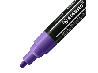 Marker STABILO Free Acrylic T300 fioletowy [opakowanie=5szt]