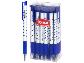 D�ugopis TOMA Automat Superfine z supercienk� ko�c�wk�, 0, 5mm - niebieski [opakowanie=20szt]TO-069 niebieski