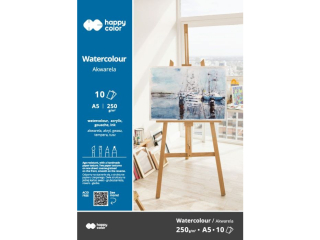 Blok akwarelowy, ART, A5, 10 ark, 250g, Happy Color