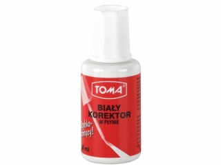 Korektor w pynie TOMA, w buteleczce z pdzelkiem 20ml TO-019 [opakowanie=10szt]