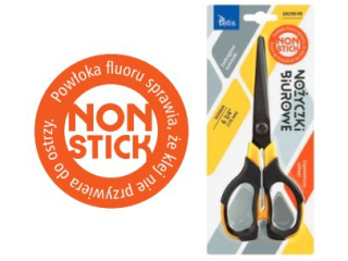 NOŻYCZKI BIUROWE NON-STICK 6 3/4" ŻÓŁTE