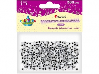 OZDOBA OCZY 5MM A`300 O001