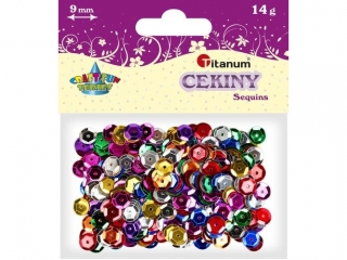 Cekiny TIT 9mm mix 242720