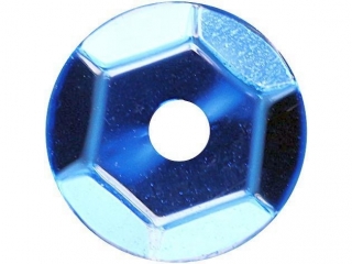 Cekiny okrge 7mm metaliczne niebieskie 14g