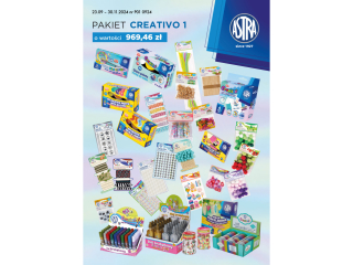 Pakiet ASTRA P01 Creativo o wartoci 969, 46z +GRATIS: towar za 221, 74z lub zestaw kuchenny