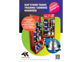 Stand plus pakiet produktw Tadeo o wartoci 3494 z Gratis: Zestaw garnkw Tefal