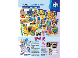 Pakiet P1 ASTRA Basic o wartoci 2695, 28z + GRATIS: towar za  274, 31 z lub Zestaw kuchenny