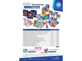 Pakiet P2 0725 ASTRA Fun o wartoci 608, 56z + GRATIS: towar