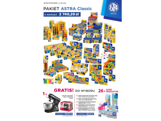 Pakiet P06 0326 ASTRA Astra Classic o warto�ci 2 740, 29z� + GRATIS: towar lub mikser planetarny