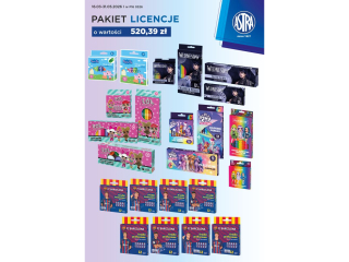 Pakiet P16 0326 ASTRA licencje o warto�ci 520, 39z� + GRATIS: towar lub kieliszki