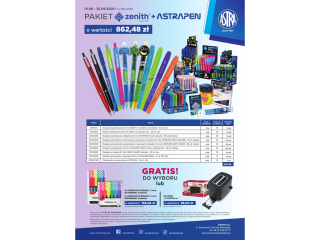 Pakiet P2 0726 ASTRA Zenith  o warto�ci 862, 48z�  + GRATIS: towar lub toster