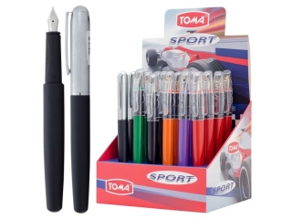 Pira atramentowe SPORT z pozacan irydow stalwk, mix Display [opakowanie=24szt]