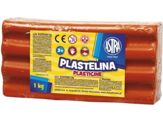 Plastelina Astra 1 kg czerwona (31.17 proc.) ASPROM