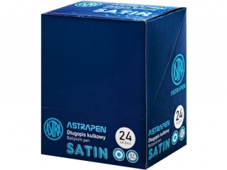 Dugopis kulkowy ze skuwk 0, 7 mm ASTRAPEN Satin - 24 szt. display [opakowanie=24szt]